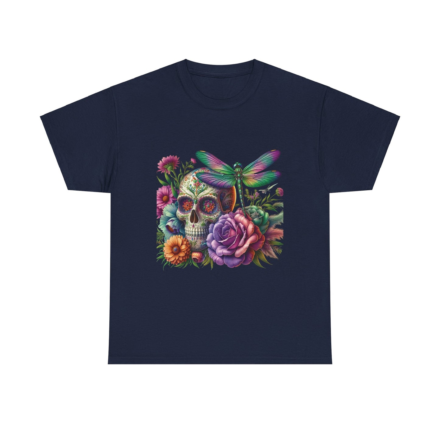 Sugar Skull Dragon Fly Tee