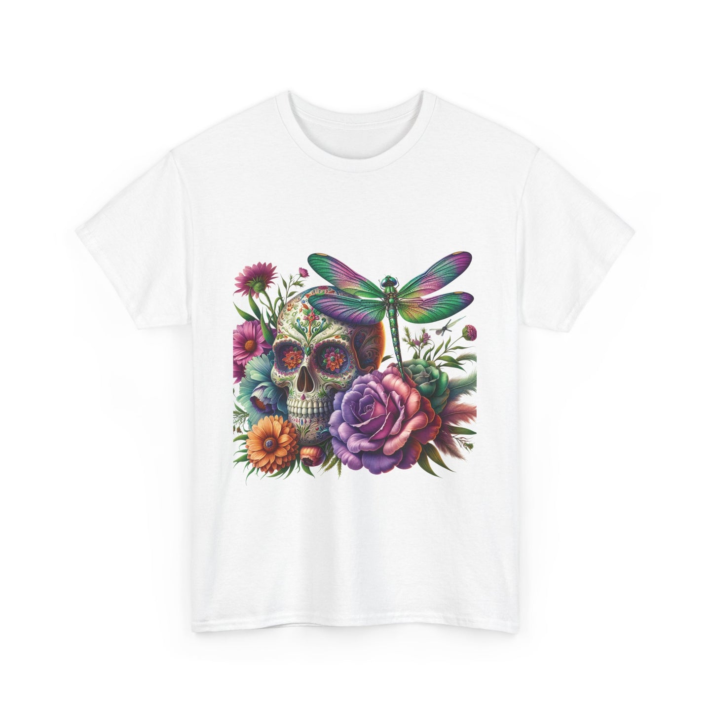 Sugar Skull Dragon Fly Tee