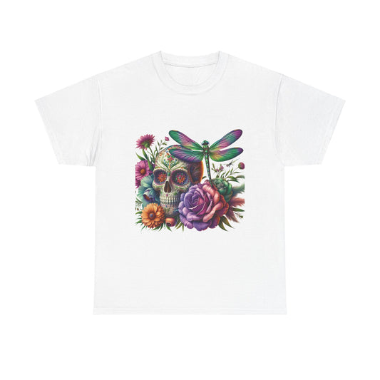 Sugar Skull Dragon Fly Tee