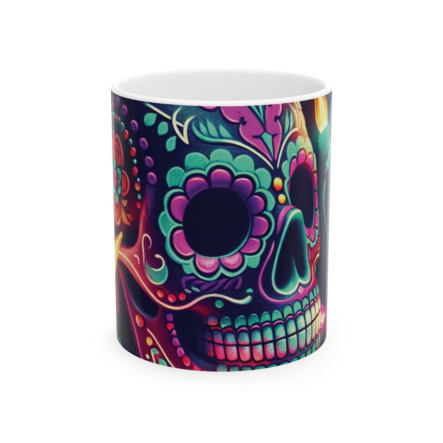 Christmas Sugar Skull Mug