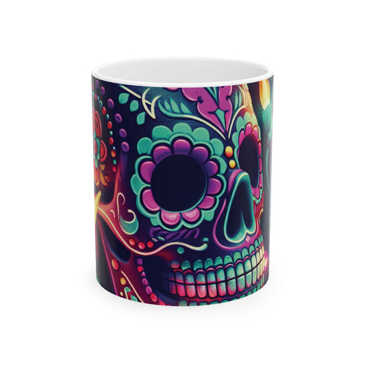 Christmas Sugar Skull Mug