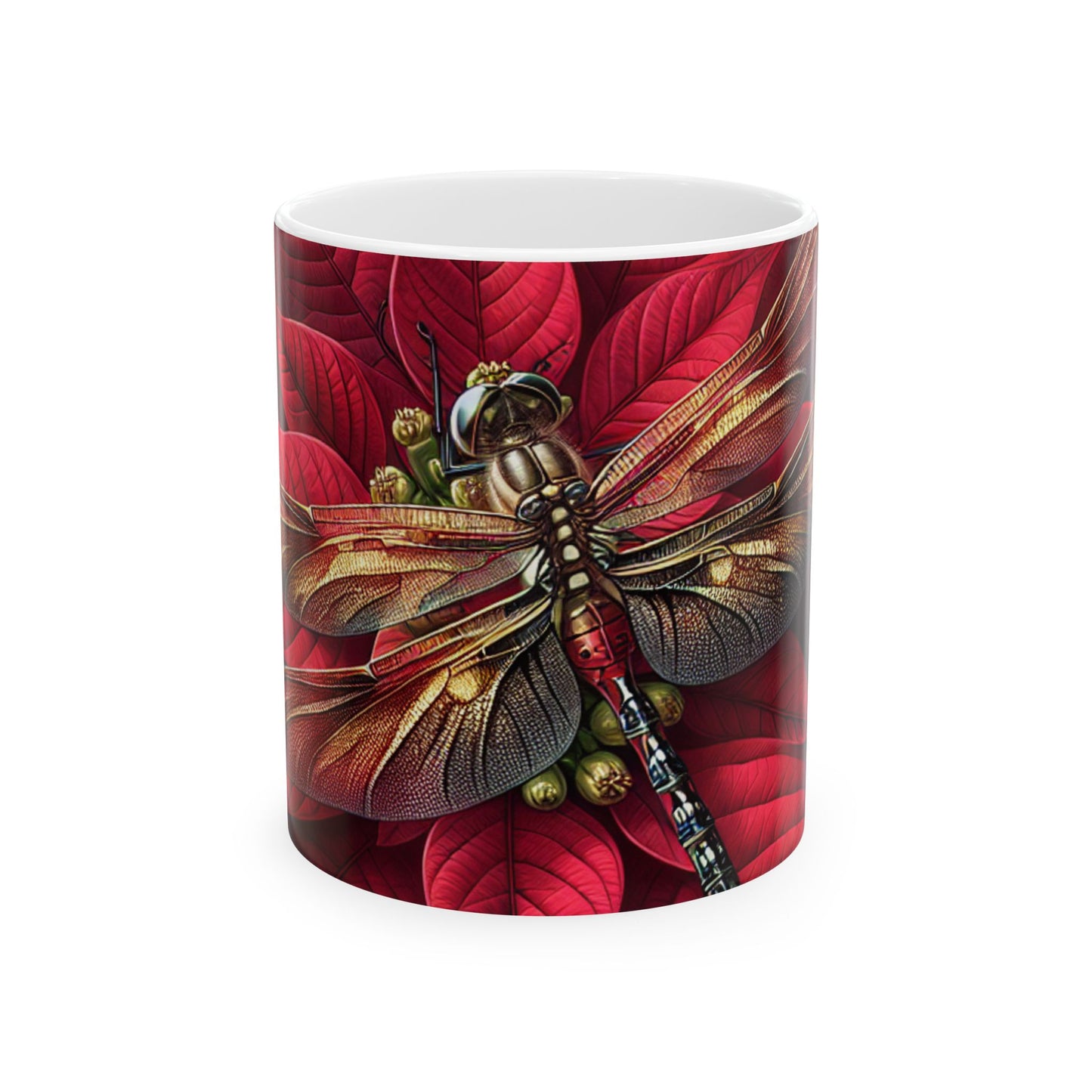 Christmas Dragonfly Mug