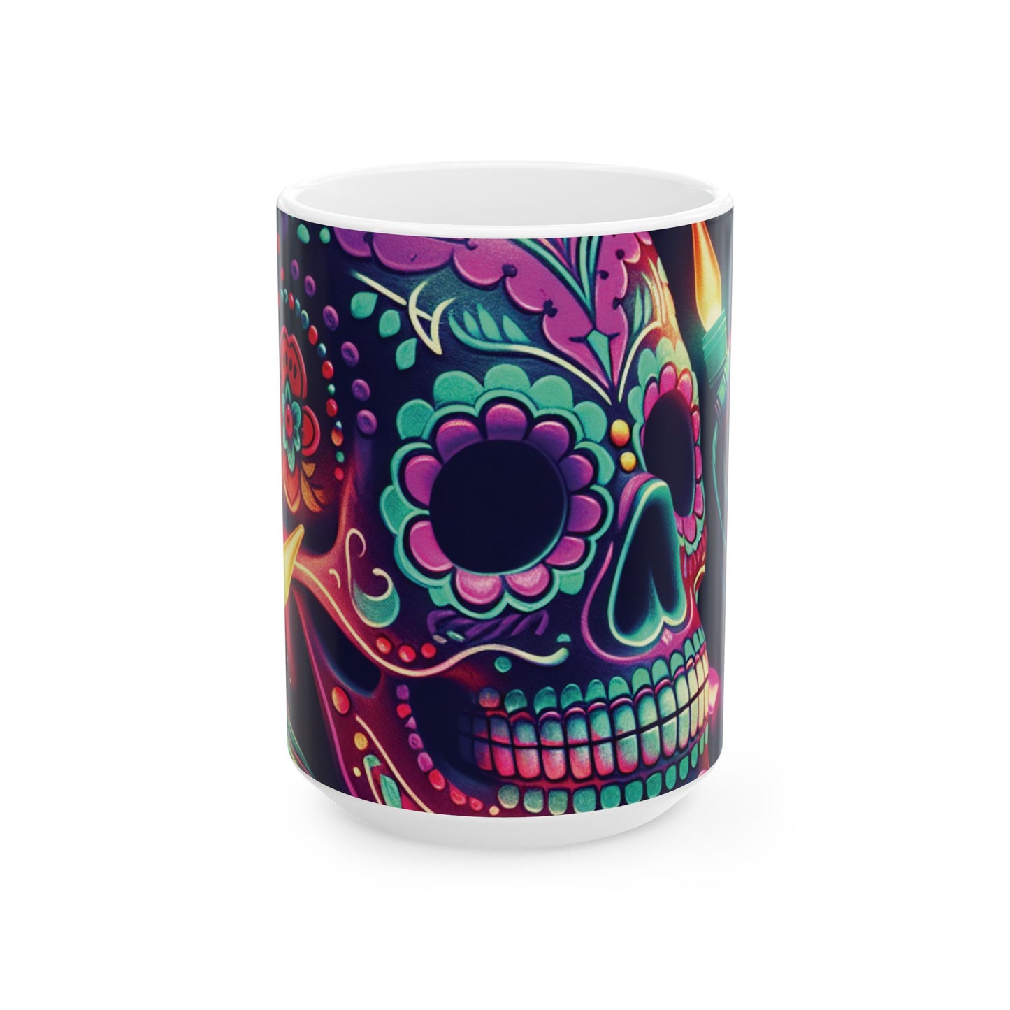 Christmas Sugar Skull Mug