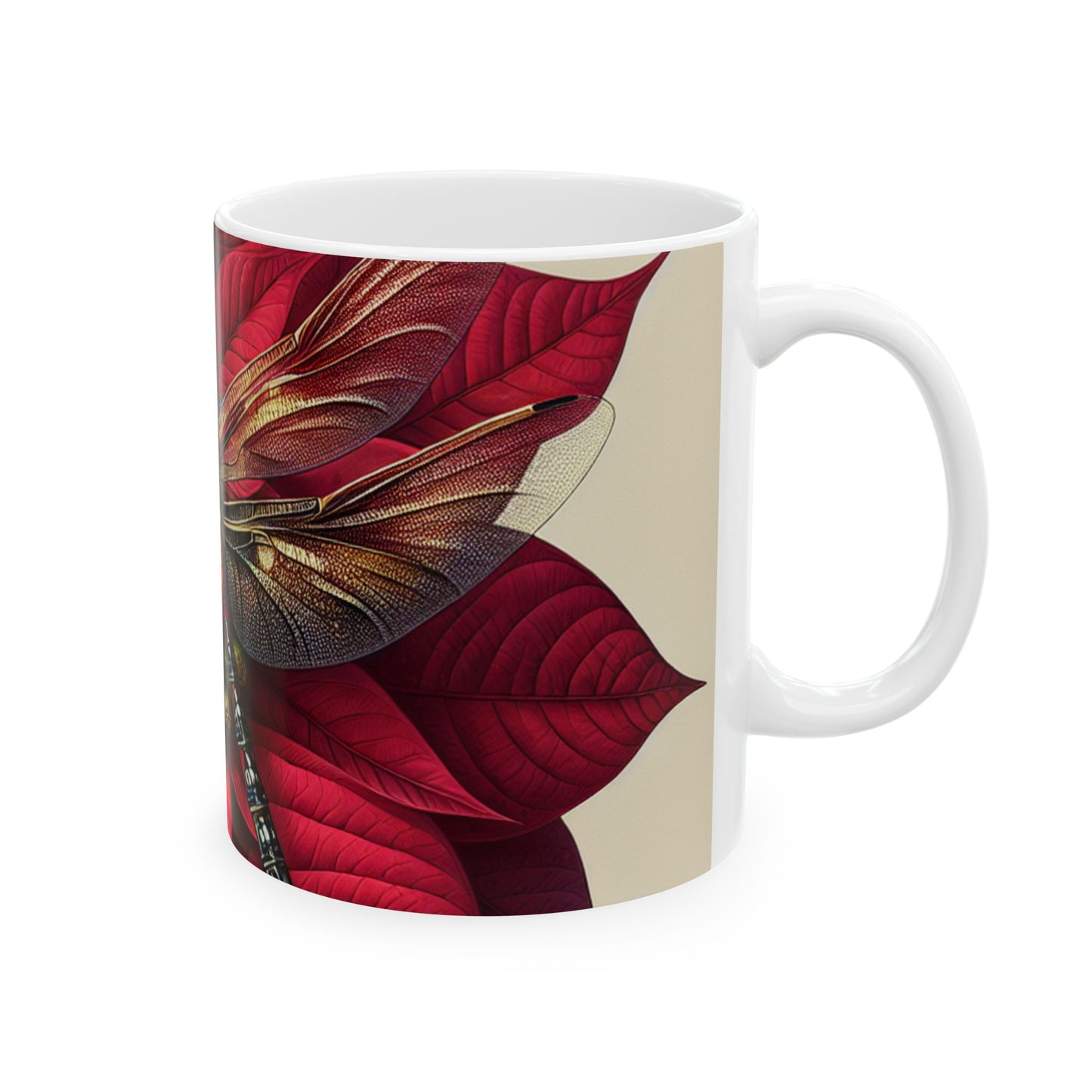 Christmas Dragonfly Mug